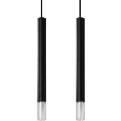 Sollux Lighting Wezyr Pendelleuchte 2x40 W schwarz SL.0961
