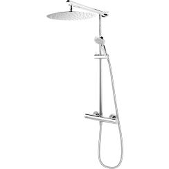 FDesign Anima Duschset Wandmontage mit Thermostat mit Regenbrause chrom FD5-ANA-7U-11