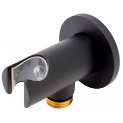 FDesign Inula Winkelanschluss mit Griff schwarz FD8-602-22