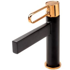 FDesign Zaffiro waschbeckenhahn stehend schwarz FD1-ZFR-2-25