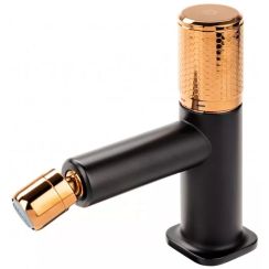FDesign Ardesia bidet-wasserhahn stehend schwarz-gold FD1-ARD-6-25