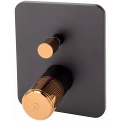 FDesign Ardesia badewannen- und duscharmatur Unterputz schwarz FD1-ARD-7P-25