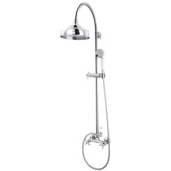 FDesign Lacrima Duschset Wandmontage mit Regenbrause chrom FD1-LRA-7SET1-11