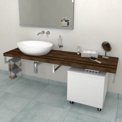 Sapho Avice Arbeitsplatte 130x49.5 cm eiche AV1311