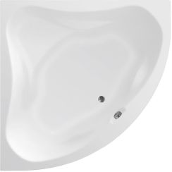Aqualine Dunaj II Eckbadewanne 140x140 cm linksseitig weiß G1340