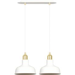 Emibig Ibor Pendelleuchte 2x15 W weiß-gold 1043/2