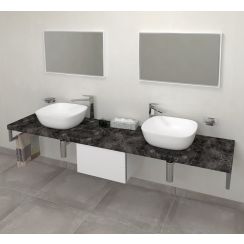 Sapho Avice Arbeitsplatte 230x49.5 cm graphit AV239