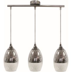 Candellux Celia Pendelleuchte 3x60 W silber 33-51585