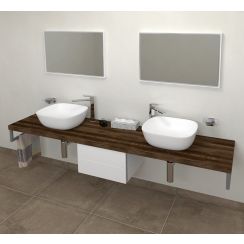 Sapho Avice Arbeitsplatte 240x49.5 cm eiche AV2411