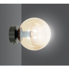 Emibig Rossi Leuchter 1x10 W schwarz-bernstein 876/K1