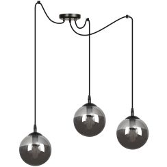 Emibig Gigi Pendelleuchte 3x10 W schwarz-graphit 937/3