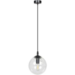 Emibig Cosmo Pendelleuchte 1x10 W schwarz-transparent 711/1
