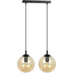 Emibig Cosmo Pendelleuchte 2x10 W schwarz-bernstein 713/2