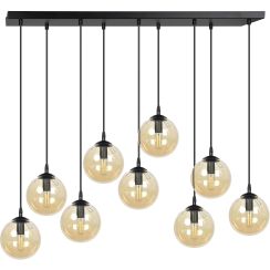 Emibig Cosmo Pendelleuchte x10 W schwarz-bernstein 713/9