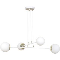 Emibig Ognis Pendelleuchte 4x10 W weiß-gold-milchig 967/4