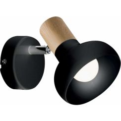 Light Prestige Arezzo Leuchter 1x40 W schwarz-holz LP-1420/1WBK