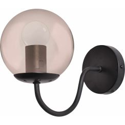 Light Prestige Hook Leuchter 1x40 W schwarz-bernstein LP-125/1WBK