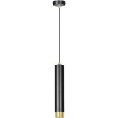 Emibig Kibo Pendelleuchte 1x8 W schwarz-gold 644/1