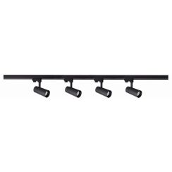 Light Prestige Ice Schienensystem 4x50 W schwarz LP-7324WBKSET