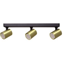 Light Prestige Snow Deckenlampe 3x50 W schwarz-gold LP-731/3WGD