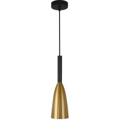 Light Prestige Solin Pendelleuchte 1x60 W schwarz-gold LP-181/1PGD