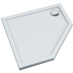 Schedpol Corrina New Fünfeckige Duschwanne 80x80 cm weiß 912072