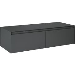 Elita Split Slim Schrank mit Arbeitsplatte 120x45.8x31.9 cm Seitenschrank hängend anthrazit RE081204056010