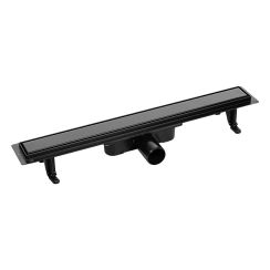 Laveo Basso Linearablauf mit Rost 90 cm schwarz COB790D