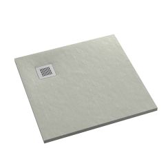 Schedpol Kalait Cement Stone Quadratische Duschwanne 90x90 cm zement 3.3101/CT/ST-M2