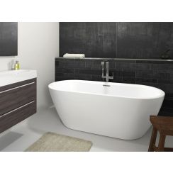 Riho Inspire Freistehende Badewanne 180x80 cm oval weiß B085001105