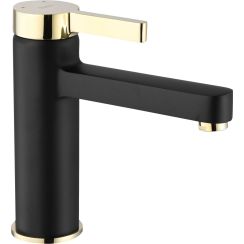 Rea Polo waschbeckenhahn stehend schwarz-gold REA-B9977
