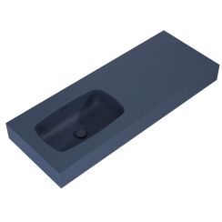 Elita Dimple Waschbecken 121x46 cm rechteckig Klassisch blau RE041201027030