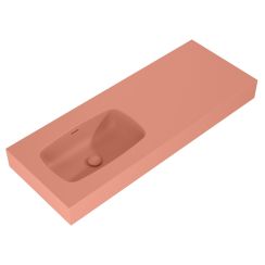 Elita Dimple Waschbecken 121x46 cm rechteckig Klassisch rosa RE041201026600