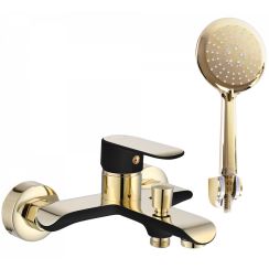 Rea Bloom badewannen- und duscharmatur Wand schwarz-gold REA-B9939