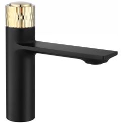 Rea Storm waschbeckenhahn stehend schwarz-gold REA-B9987