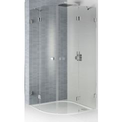 Riho Scandic Dusche 120x120 cm halbrund chrom Glanz/durchsichtiges Glas G001109120