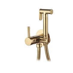 Invena bidetarmatur mit duschset Unterputz gold BP-00-B09