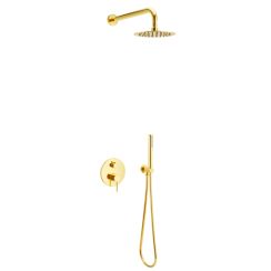 Excellent Pi Duschset Unterputz mit Regenbrause gold AREX.SET.1247GL