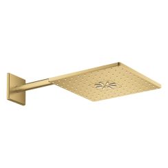 Grohe Rainshower Kopfbrause mit Arm 31x31 cm quadratisch Brushed Cool Sunrise 26479GN0