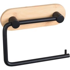 BISK Umbra Klopapierhalterung schwarz-holz 08056