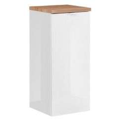Comad Capri White Unterschrank 35x35x80 cm Seitenschrank hängend weiß-eiche CAPRI-WHITE-811B-FSC