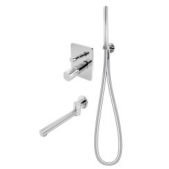 FDesign Meandro Badewannen- und Duschset Unterputz chrom FD1-MDR-7PSET1-11