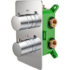 FDesign Stabilla duschbatterie Unterputz mit Thermostat chrom FD1-TS07-7PBOX-11