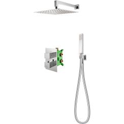 FDesign Stabilla Duschset Unterputz mit Thermostat mit Regenbrause chrom FD1-TS08-7SET1-11