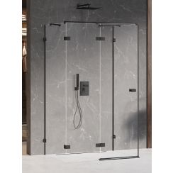 New Trendy Avexa Black Dusche 120x120 cm quadratisch schwarz Matte/durchsichtiges Glas EXK-2624