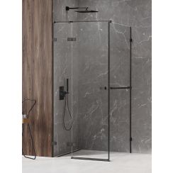 New Trendy Avexa Black Dusche 120x120 cm quadratisch schwarz Matte/durchsichtiges Glas EXK-2564