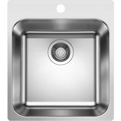 Blanco Supra 400-IF/A Stahlspüle 50x44 cm stahl 526352