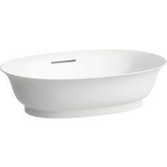 Laufen The New Classic Waschbecken 55x38 cm oval Aufsatzwaschbecken weiß matte H8128537571091