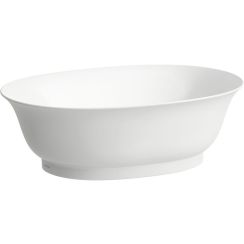 Laufen The New Classic Waschbecken 45x31 cm oval Aufsatzwaschbecken weiß matte H8128507571121