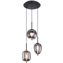 Globo Lighting Blacky Pendelleuchte 1x40 W schwarz-verraucht 15345-3